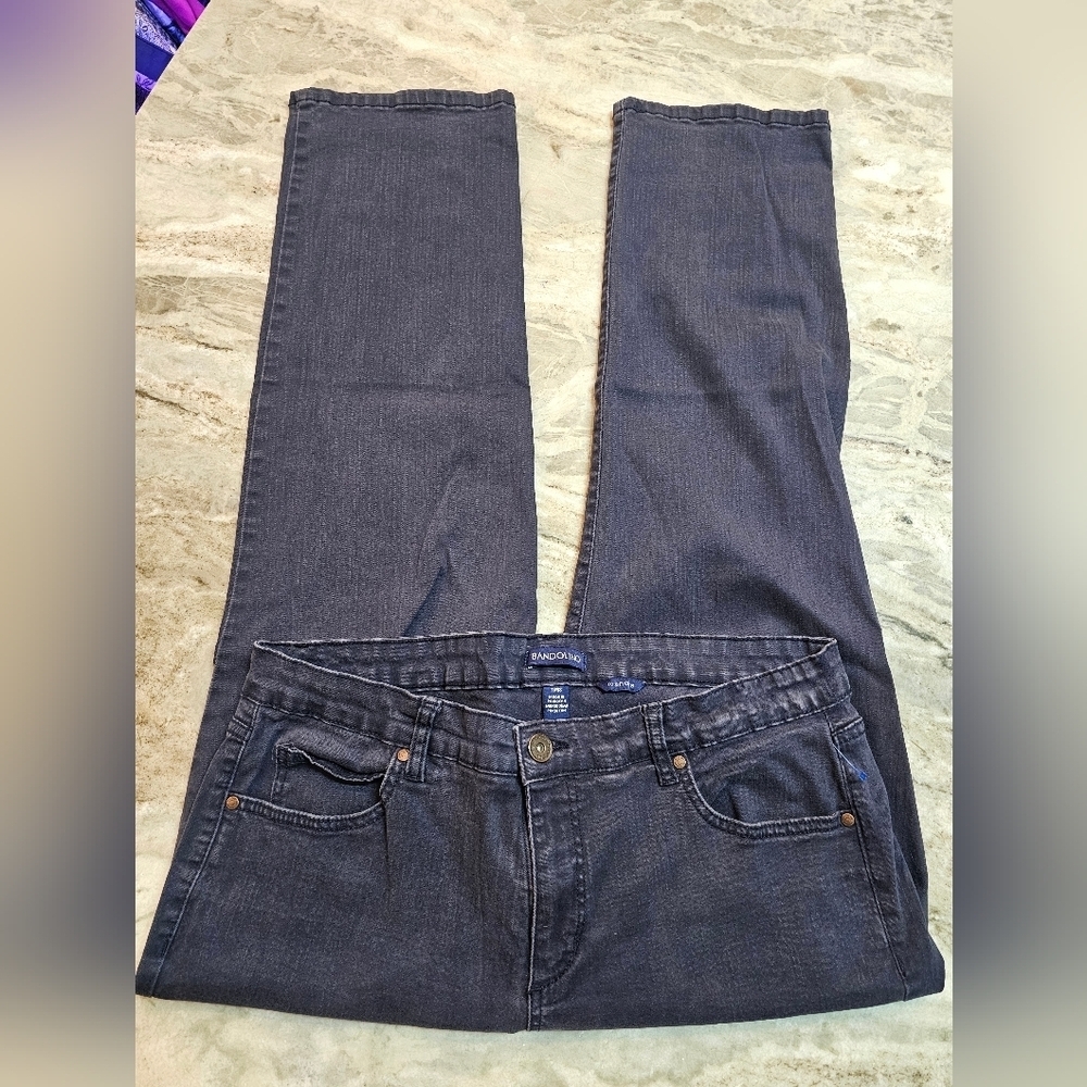Bandolino Mandie Women’s Plus Jeans 18W Short Dark Wash Straight Leg